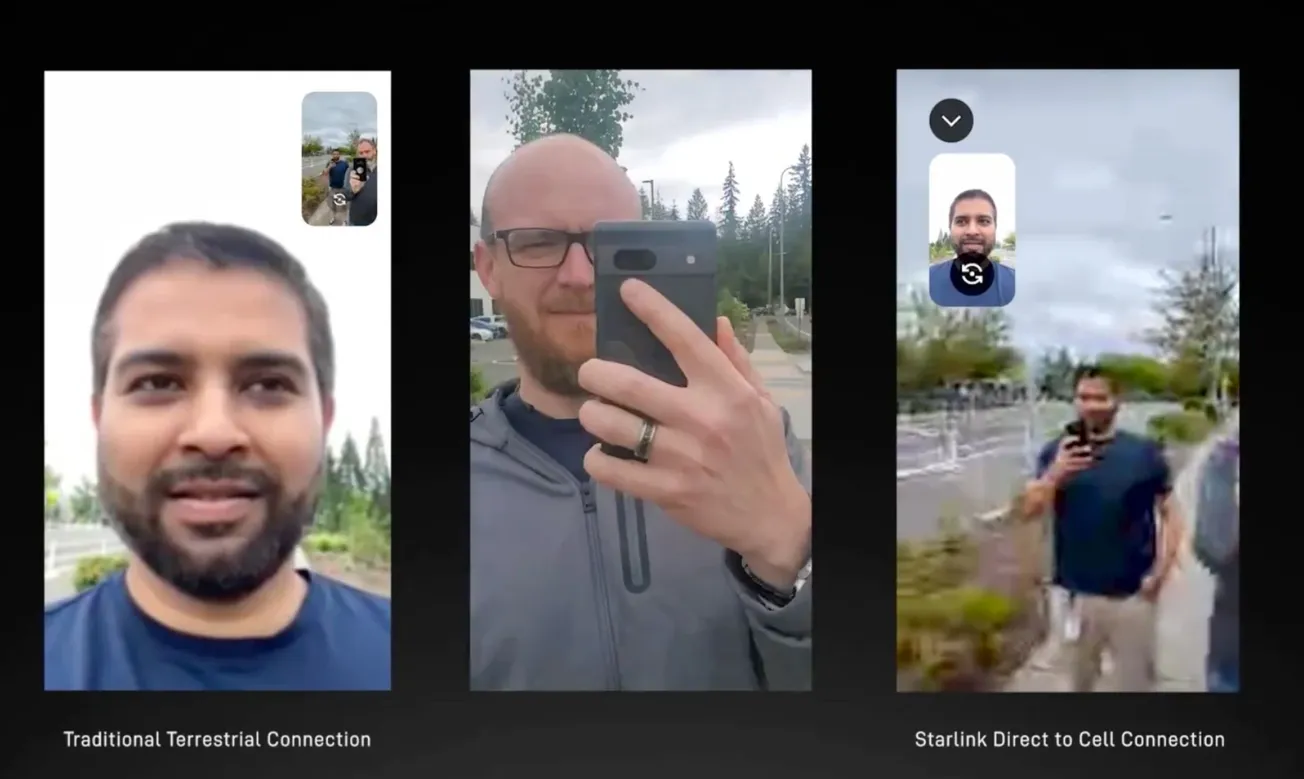SpaceX dimostra la tecnologia cellulare di Starlink con una videochiamata tra telefoni (VIDEO)