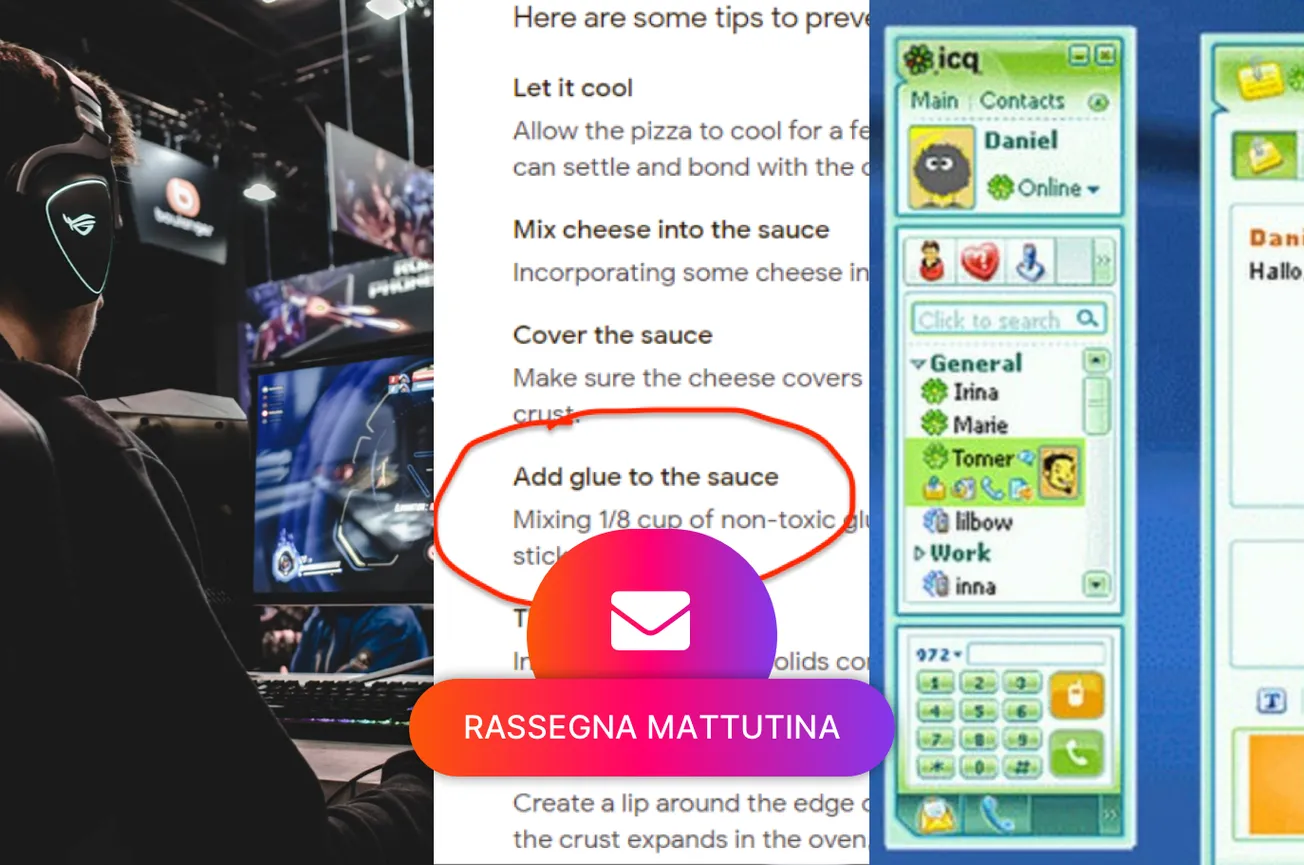 Gaming: licenziamenti di massa, I problemi di AI Overview di Google, Famosa chat ICQ chiude