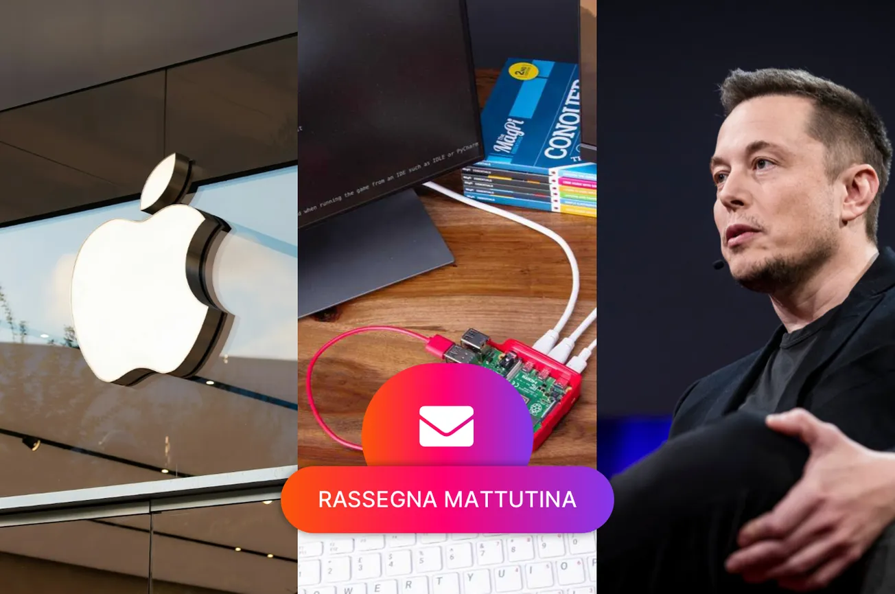 Apple diventa prima al mondo, Raspberry Pi si quota in borsa, Musk minaccia Apple