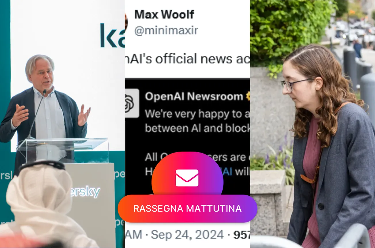 Kaspersky cancellato, Hackerato account X di OpenAI Newsroom, Caroline Ellison condannata