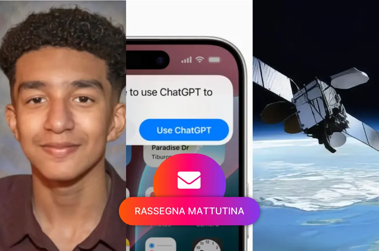 Teenager si toglie la vita per un chatbot, Uscito iOS 18.2 beta, Esplode satellite Boeing