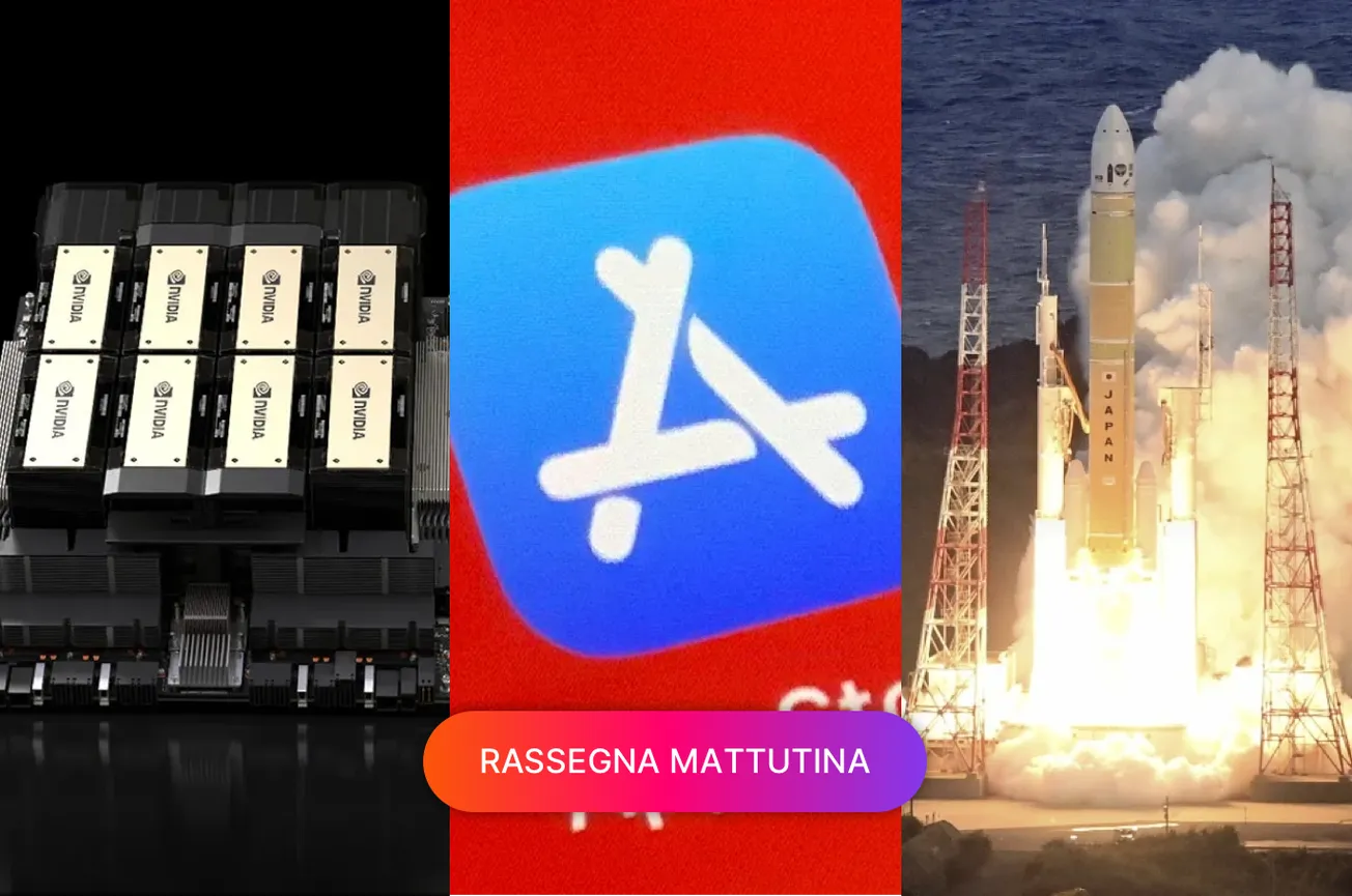 Singapore potrebbe aver contrabbandato chip a DeepSeek, Apple un miliardo di abbonamenti, Giappone nuovo satellite